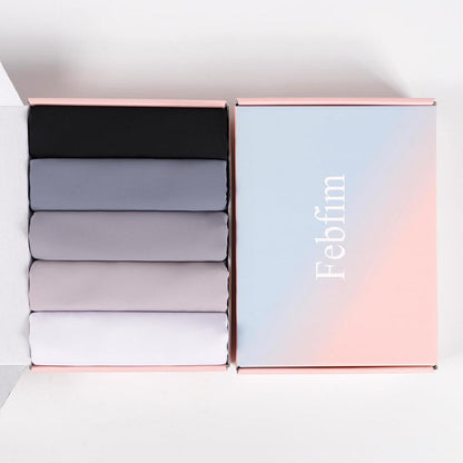 Muslimischer Chiffon Hijab Schal 4er Set mit Geschenkbox