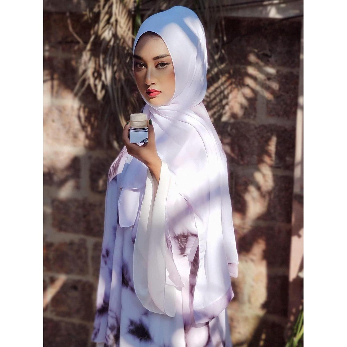 Muslimischer Chiffon Hijab Schal 4er Set mit Geschenkbox
