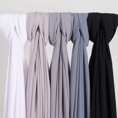 Muslimischer Chiffon Hijab Schal 4er Set mit Geschenkbox