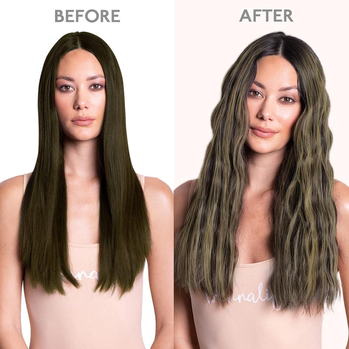 Echthaar Clip-In Extensions Balayage Schwarz-Blond 50cm