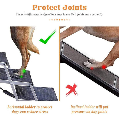 Hundetreppe Auto – Klappbar & Verstellbar für Große Hunde