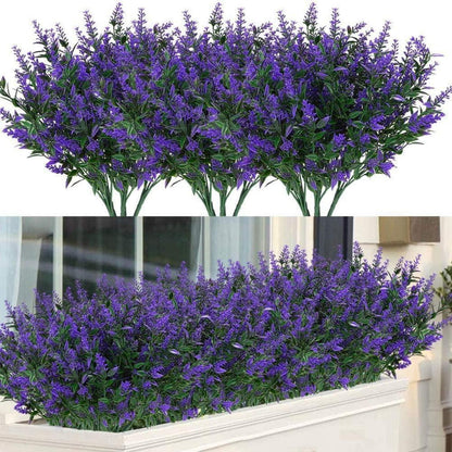 9er Set Künstliche Lavendel Blumen Deko Innen Außen Hochzeit Büro