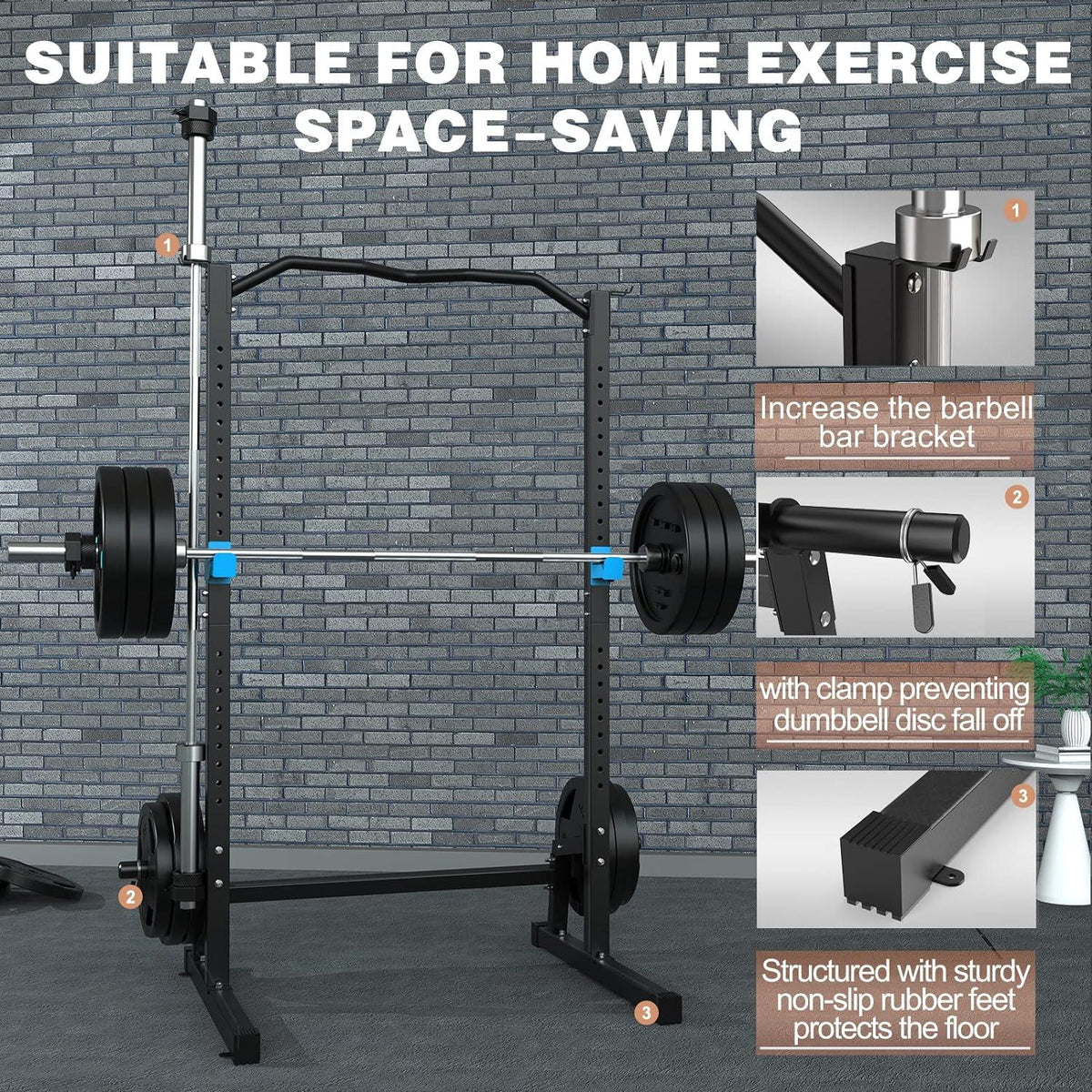 WINNOW Squat Rack Höhenverstellbar Multifunktions Kraftstation