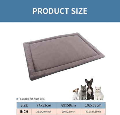 Hundematte Hundekissen Weich Warm Rutschfest Waschbar Plüsch 102x69cm