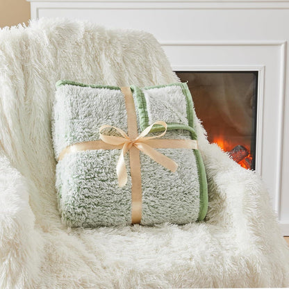 Sherpa Decke Queen Salbei – Kuschelig warm & weich