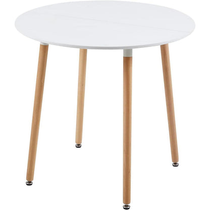 Esstisch Set aus Holz mit 4 skandinavischen Stühlen