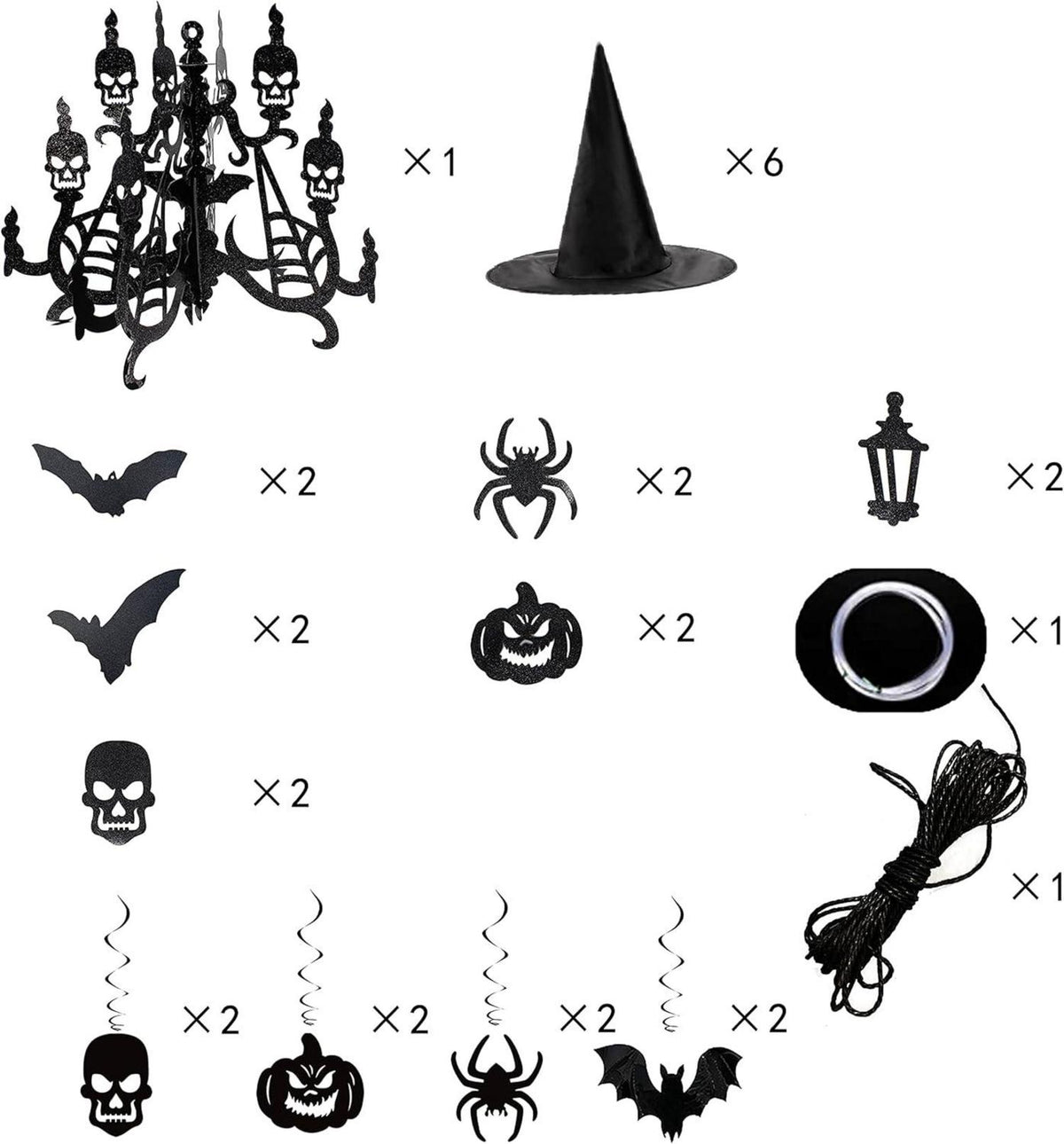 JOYIN Halloween Party Dekoration Set - 27-teilig