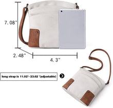 CLUCI Umhängetasche Damen Klein Crossbody Beige Braun