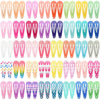 80 Stück Mädchen Haarspangen Set Metall Clips 3cm Cute
