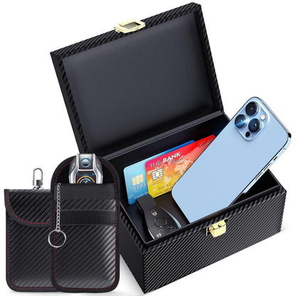 Keyless Go Schutzbox & Faraday Tasche – 2er Set für Autoschlüssel