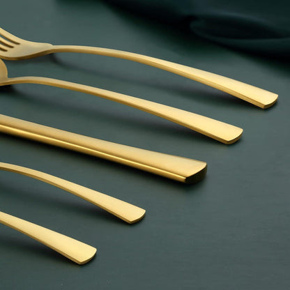 Besteckset Mattgold 30 Teile für 6 Personen, Edelstahl, Spülmaschinenfest