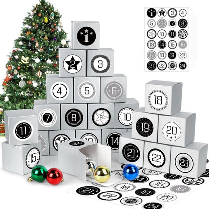 Adventskalender zum Befüllen 24 Schachteln DIY Geschenkboxen