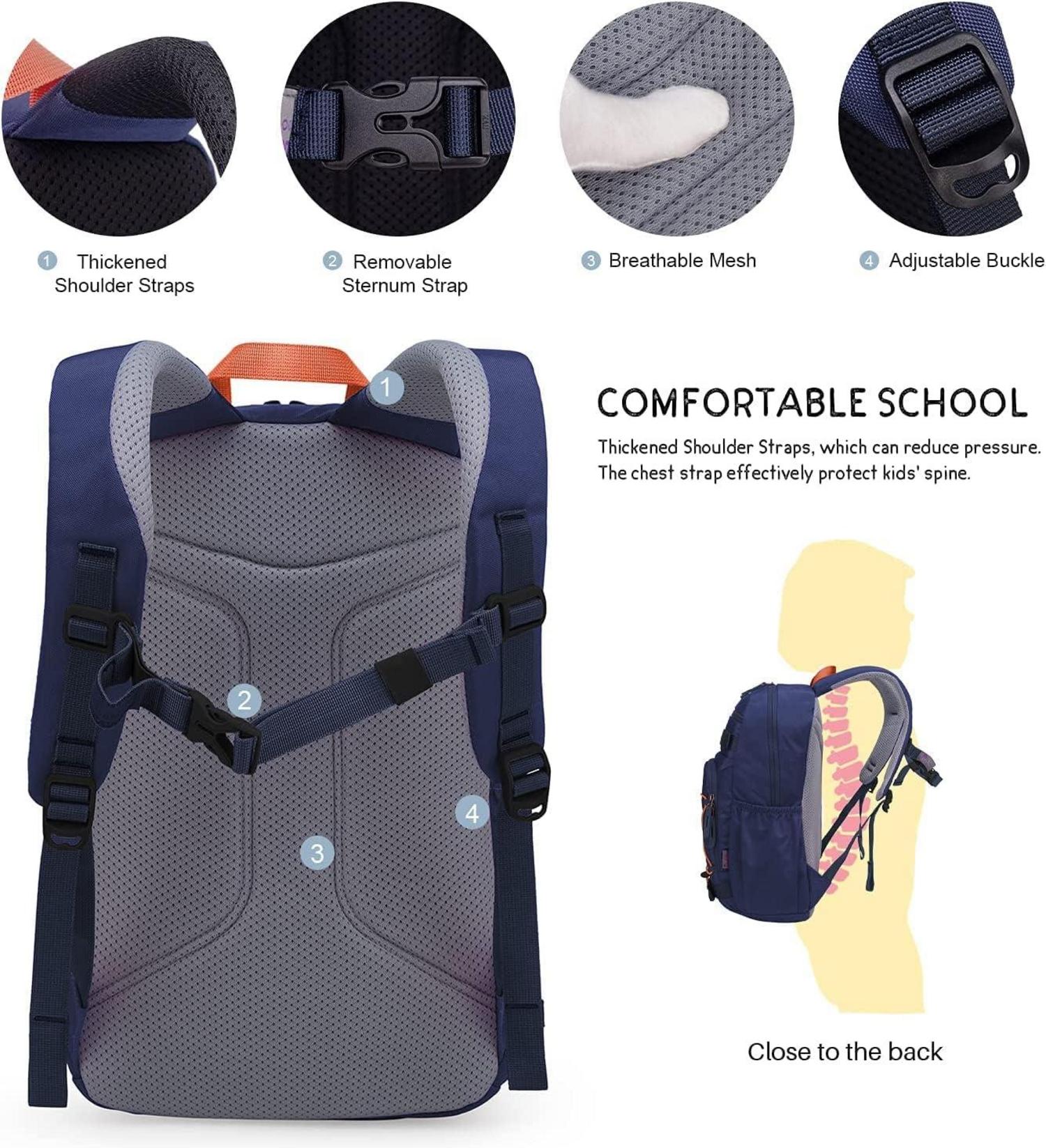 Kinderrucksack Mädchen Jungen Schulrucksack 15L für Schule Wander 25x14x41cm
