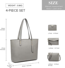 Miss Lulu Damen Handtasche Umhängetasche Schultertasche