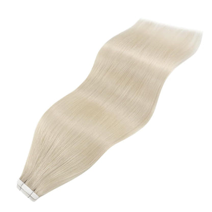 Echthaar Tape Extensions Platinblond 30cm 30g
