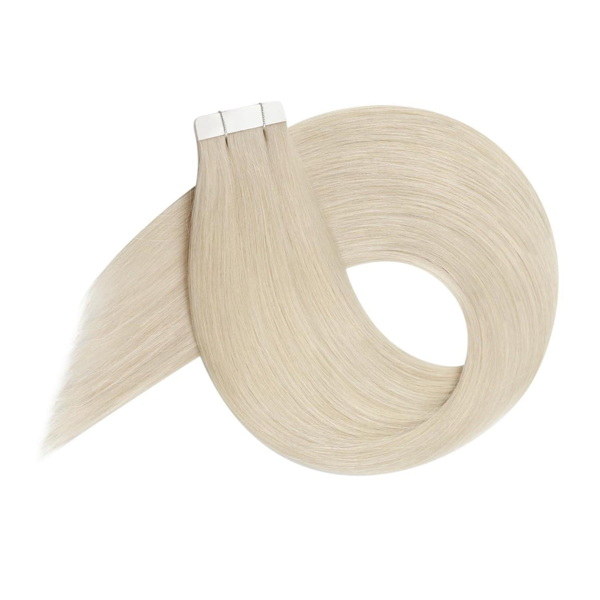 Echthaar Tape Extensions Platinblond 30cm 30g