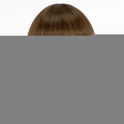 Damen Bob Perücke Braun mit Pony – Kurz, Gerade & Hitzebeständig