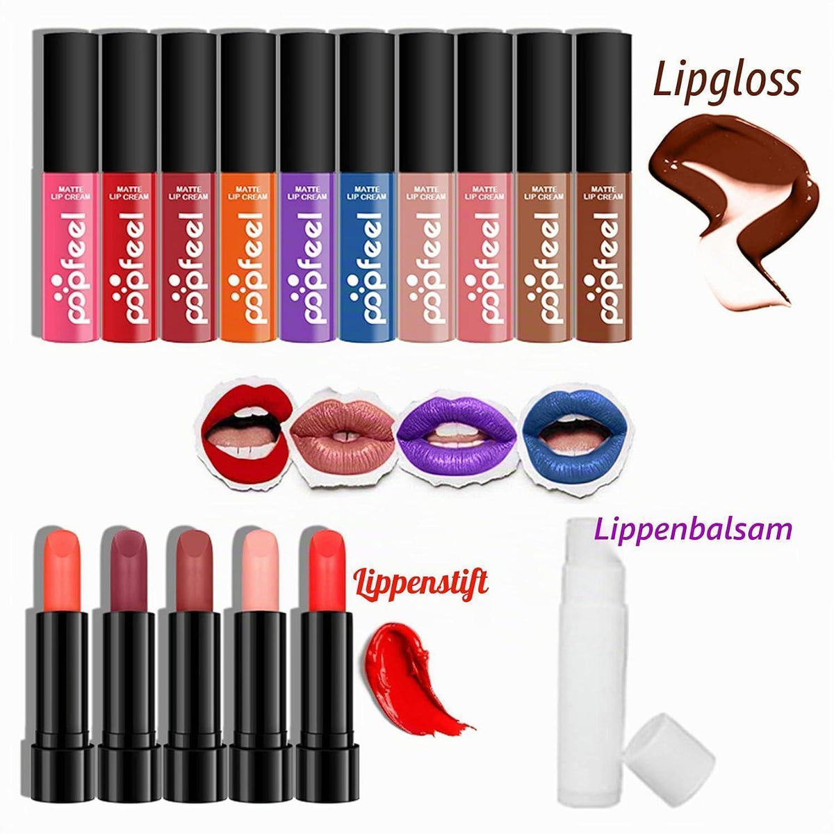 Professionelles Make-up Set 34tlg. mit Schminktasche