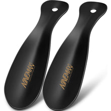 Schuhanzieher Metall Mini 19cm, Stabil Reise Schwarz