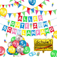 Einschulung Deko Set Girlande Wimpel Luftballon Konfetti Folienballon