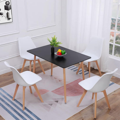Esszimmer-Set: Küchentisch & 4 Stühle, Nordisches Design
