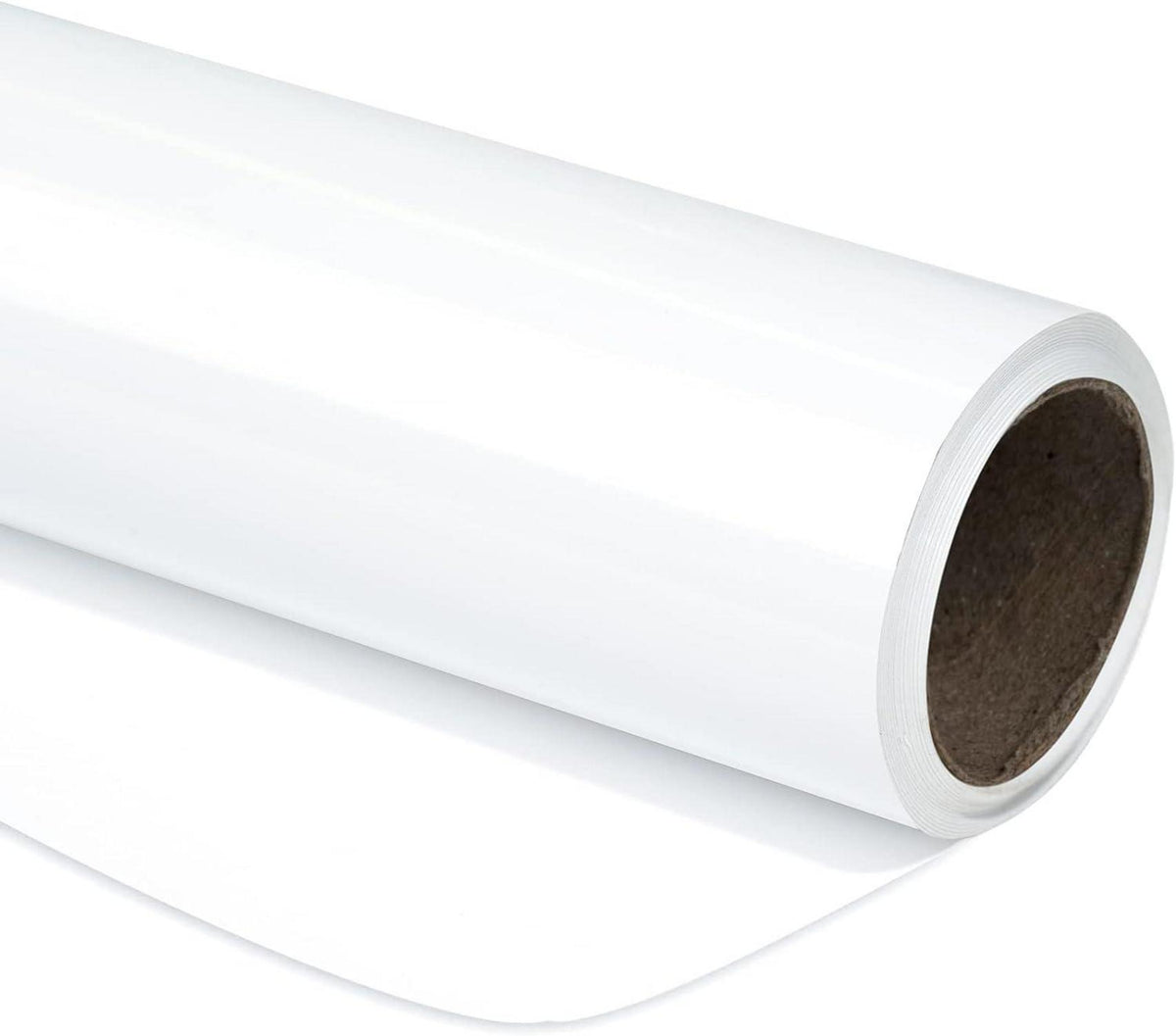Weißes Metallic Geschenkpapier Mini Rolle 43cm x 10m