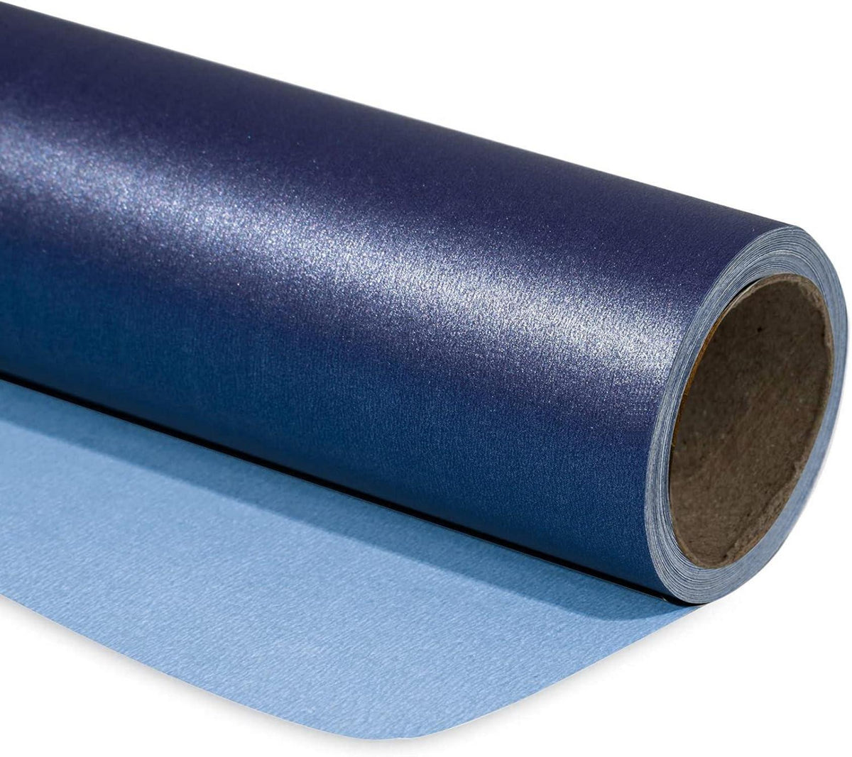 Marineblaues Mattes Geschenkpapier Minirolle Perlmutt Glanzpapier