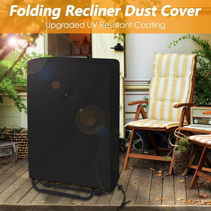 2x Klappstuhl Schutzhülle Gartenstuhl Abdeckung Winddicht UV-Schutz