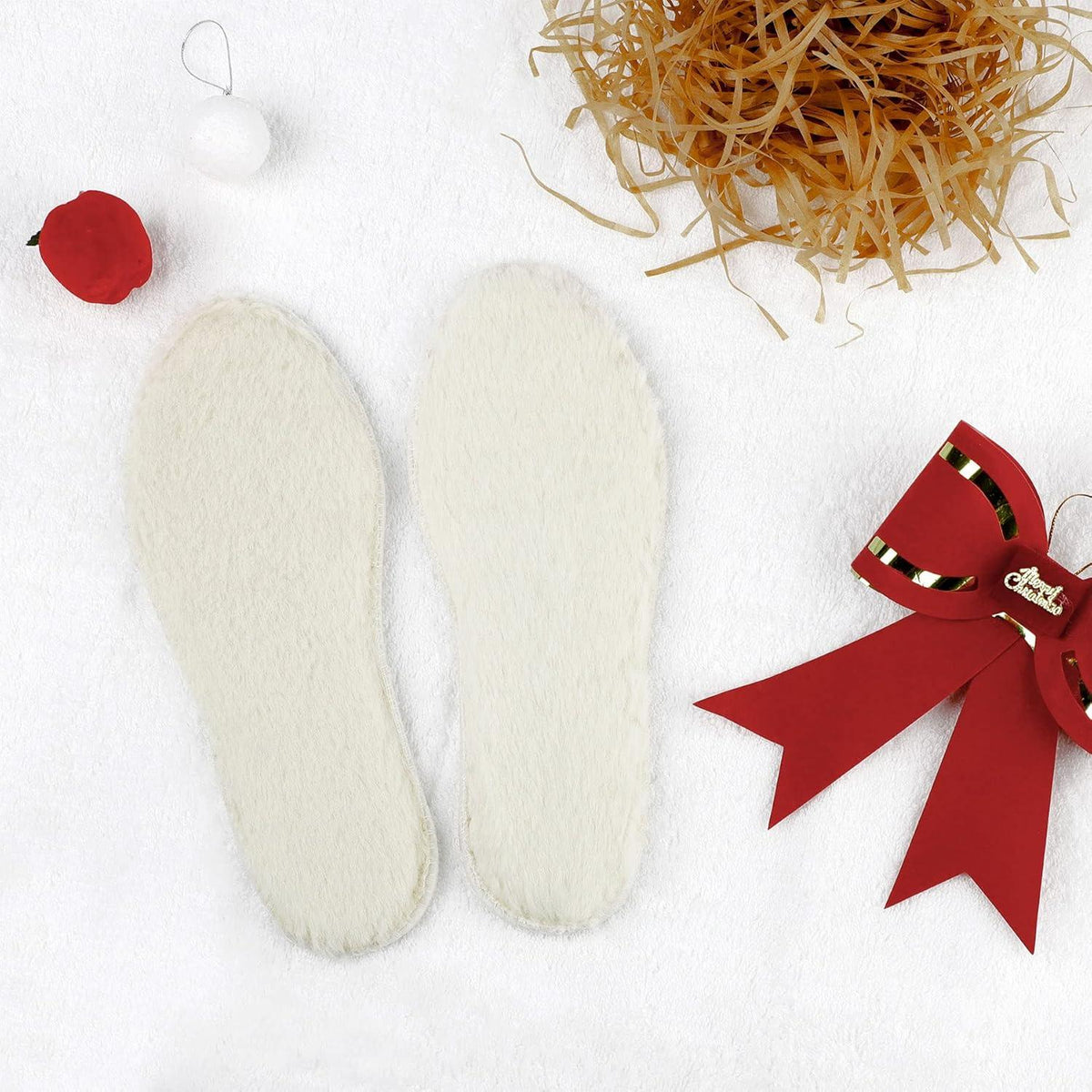 Warme Lammwoll Einlegesohlen für Winter Schuhe Gr.28-46