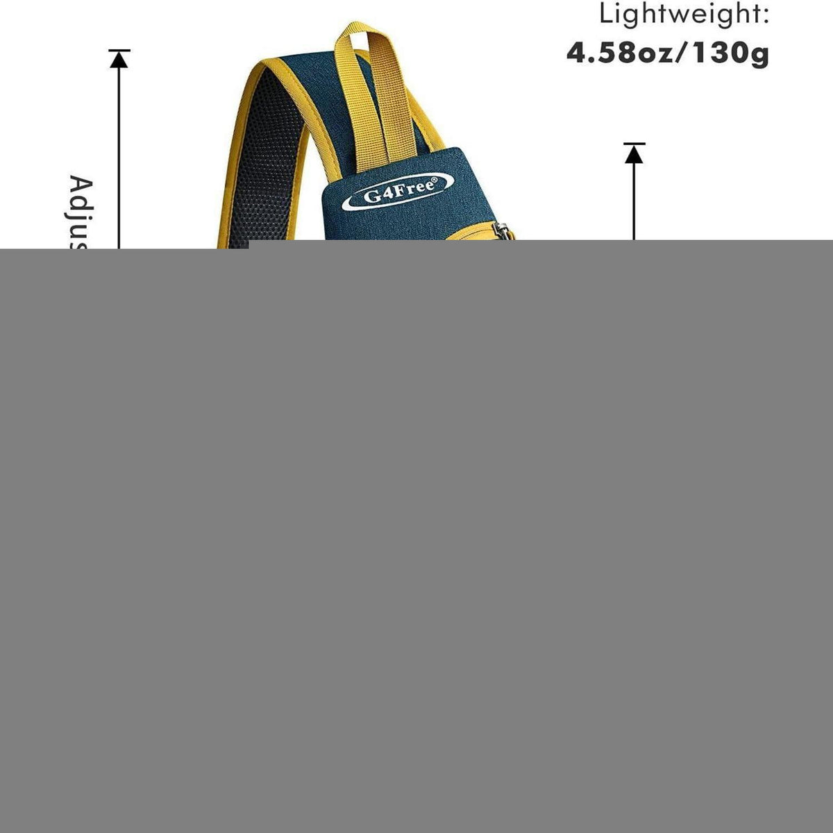 Leichte Brusttasche Dunkelblau für Wandern & Radfahren