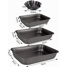 Auflaufform Set 4er-Pack – Kohlenstoffstahl