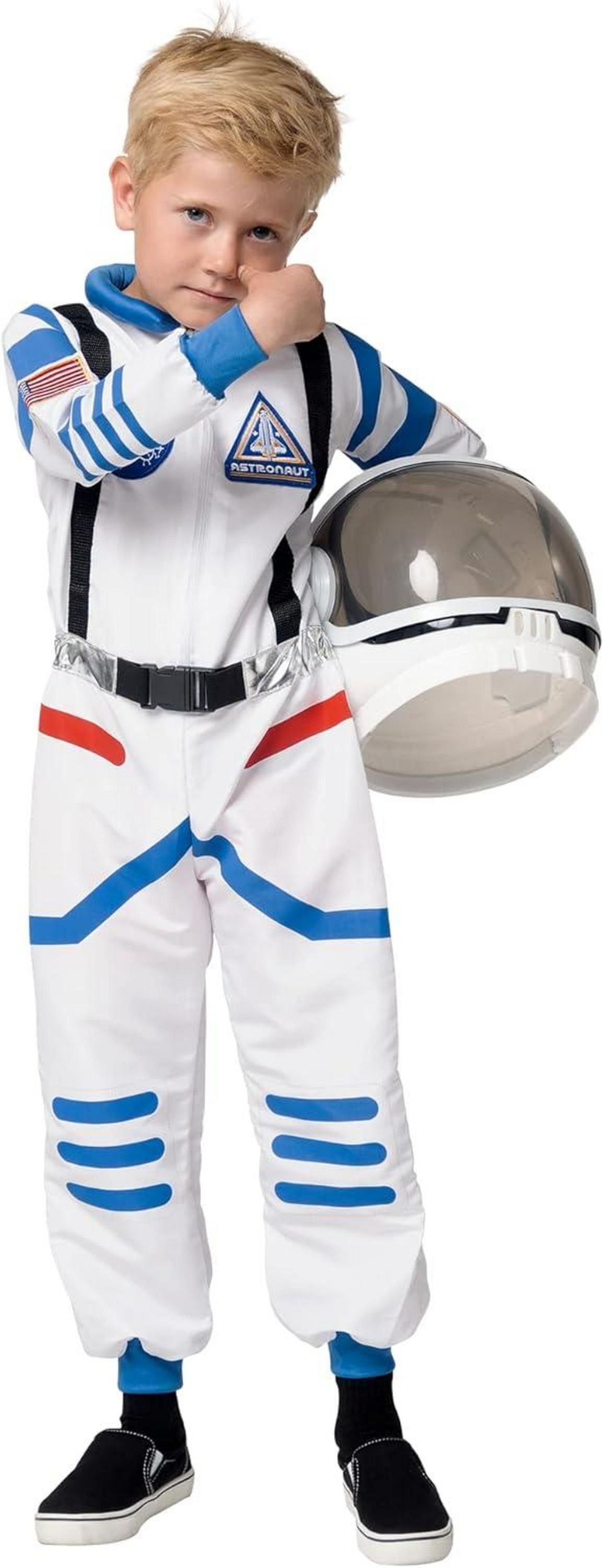 Spooktacular Astronaut Halloween Kostüm NASA Pilot Jumpsuit mit Helm
