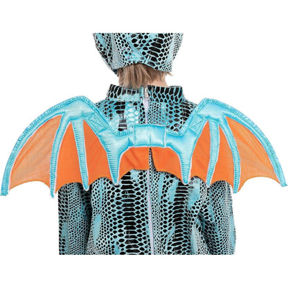 Blaues Drachenkostüm Kinder Halloween Süßes oder Saures