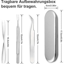 Edelstahl Zeckenentferner Set 3-teilig mit Aufbewahrungsbox
