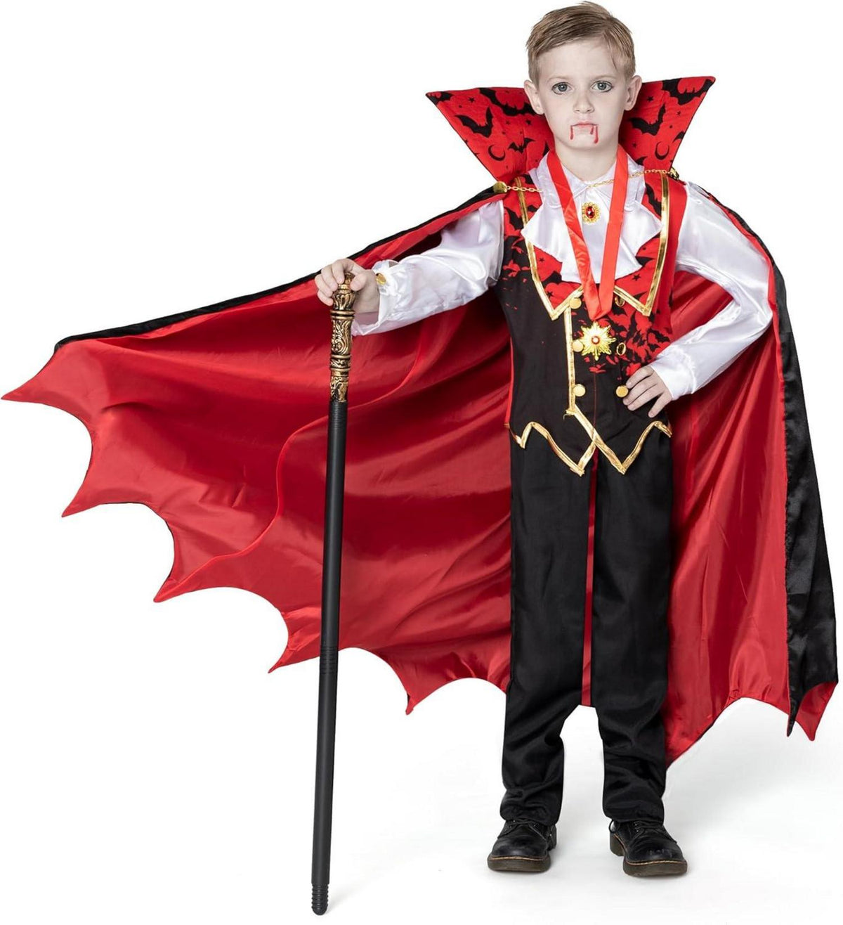 Spooktacular Vampir-Kostüm Kinder Rot Halloween Party Kostüm