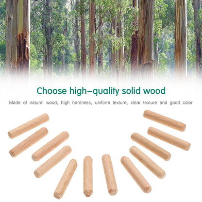 Holzdübel Set 1000 Stück 6x30mm Buche Riffeldübel für Möbel und DIY