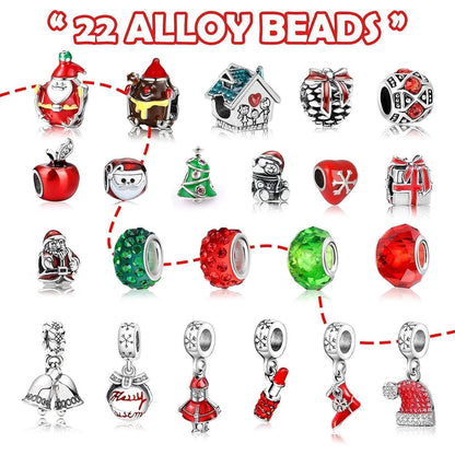 MJARTORIA Roter Schmuck Adventskalender für Mädchen 2026 DIY