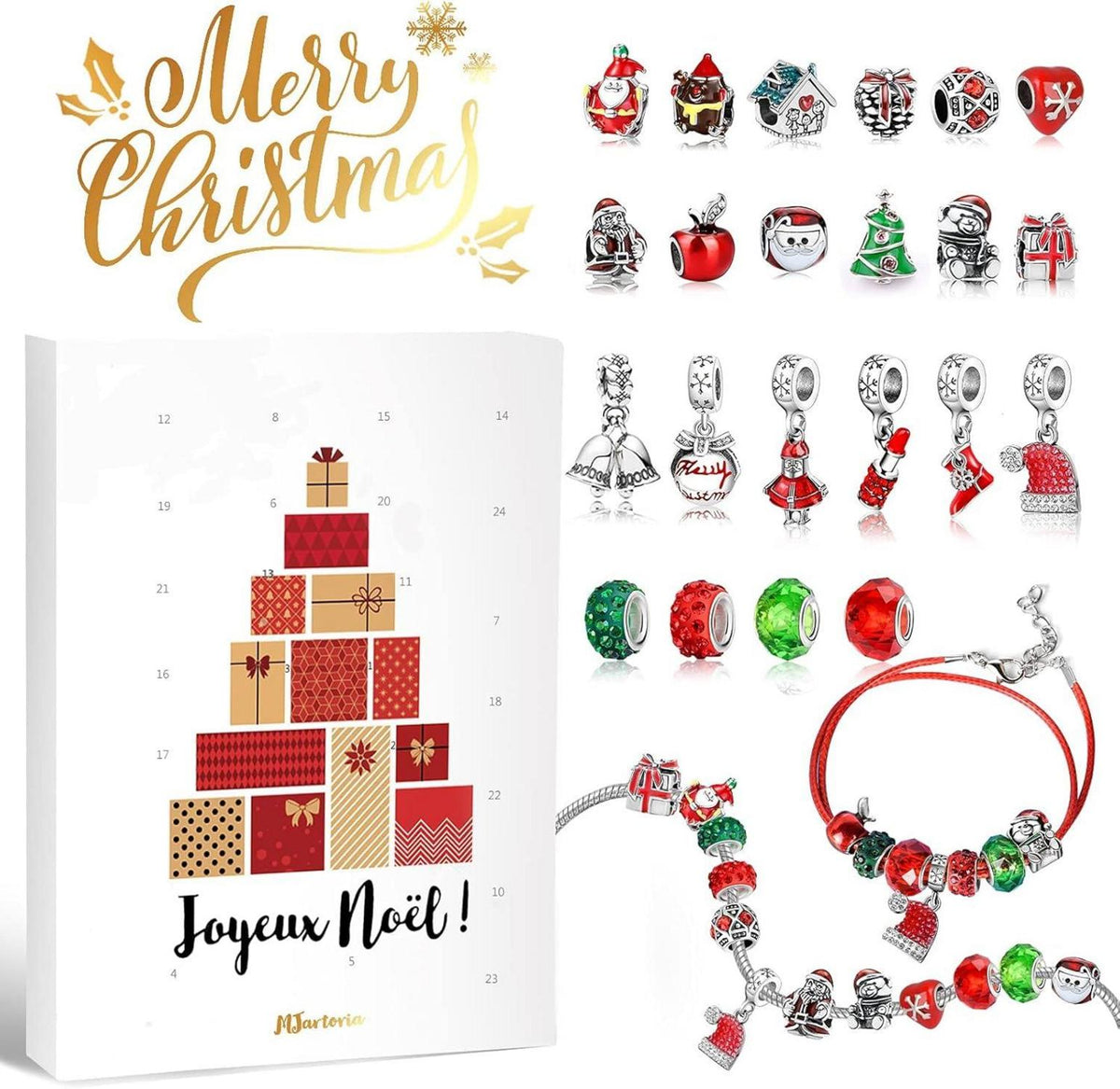 Mädchen Adventskalender 2024 DIY Schmuck Weihnachts-Countdown