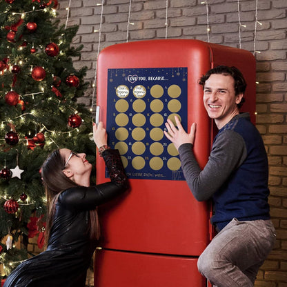 Adventskalender Rubbellose Ich Liebe Dich Weihnachten A3 Basteln