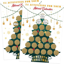 Kesote 2er A3 Rubbeladventskalender Weihnachtsbaum-Form