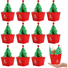 Weihnachtsboxen Set 24 Boxen Plätzchen Geschenkboxen