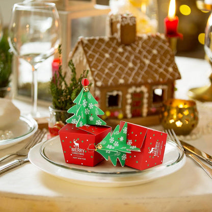 Weihnachtsboxen Set 24 Boxen Plätzchen Geschenkboxen