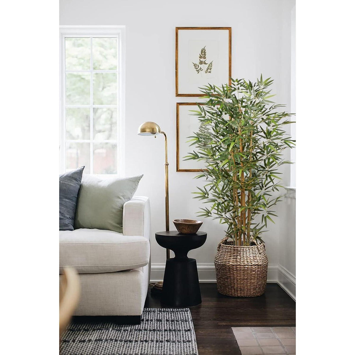 Künstlicher Bambusbaum 152.4cm mit Echtholzstamm, 2 Stück