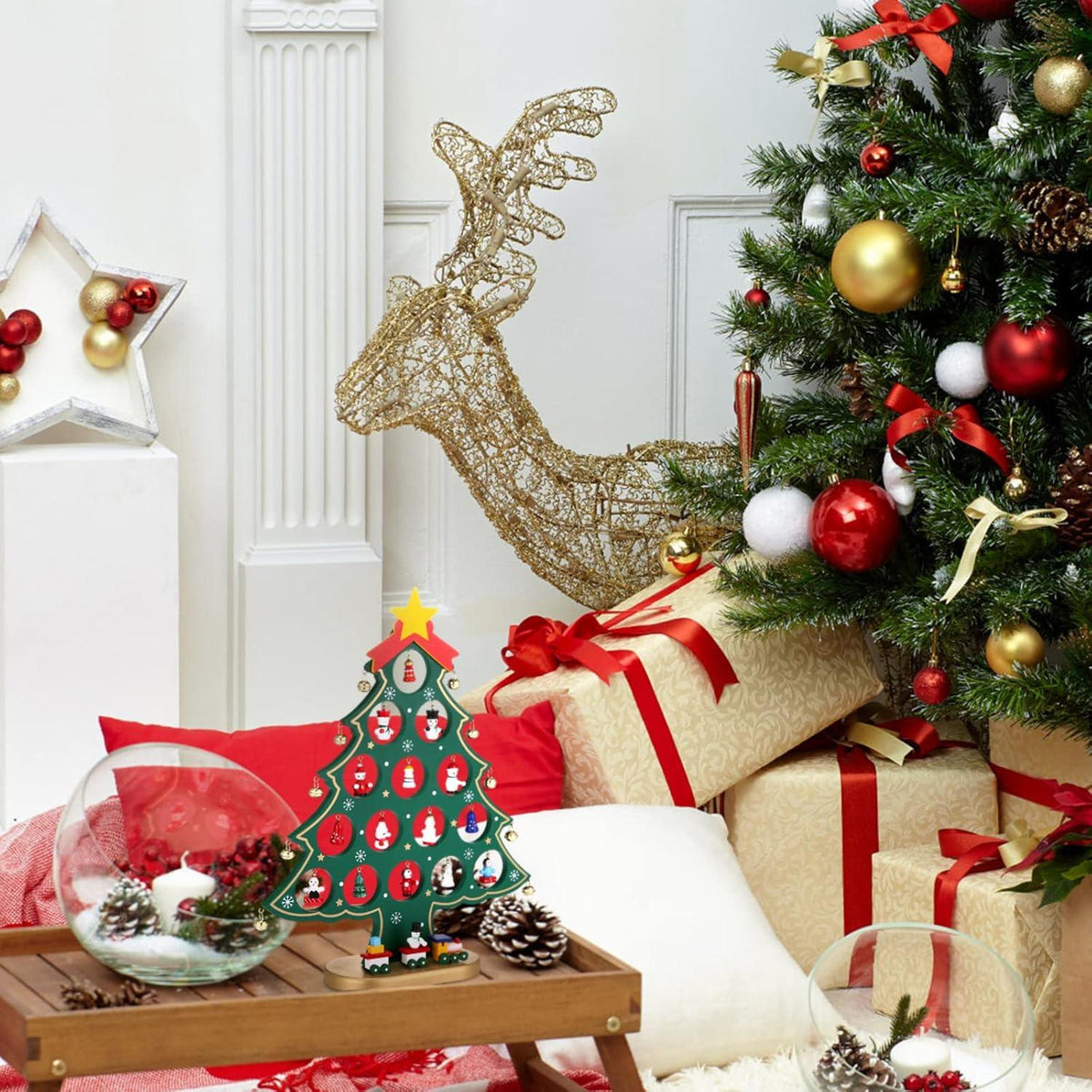 Adventskalender 2024 Kinder Mini Weihnachtsbaum DIY Weihnachtsdeko