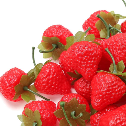 Künstliche Erdbeeren Simulation Lebensecht Dekoration 30 Stück Rot