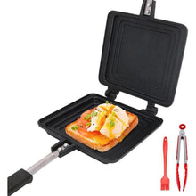 Bobikuke Doppelseitige Antihaft-Toastpfanne mit Griff
