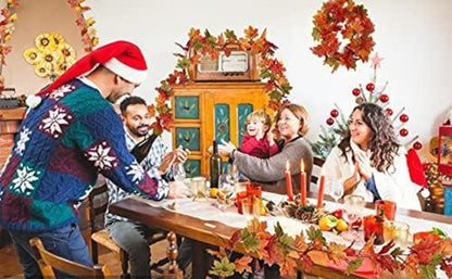 Künstliche Ahornblatt Girlande Herbst Dekoration 2 Stück