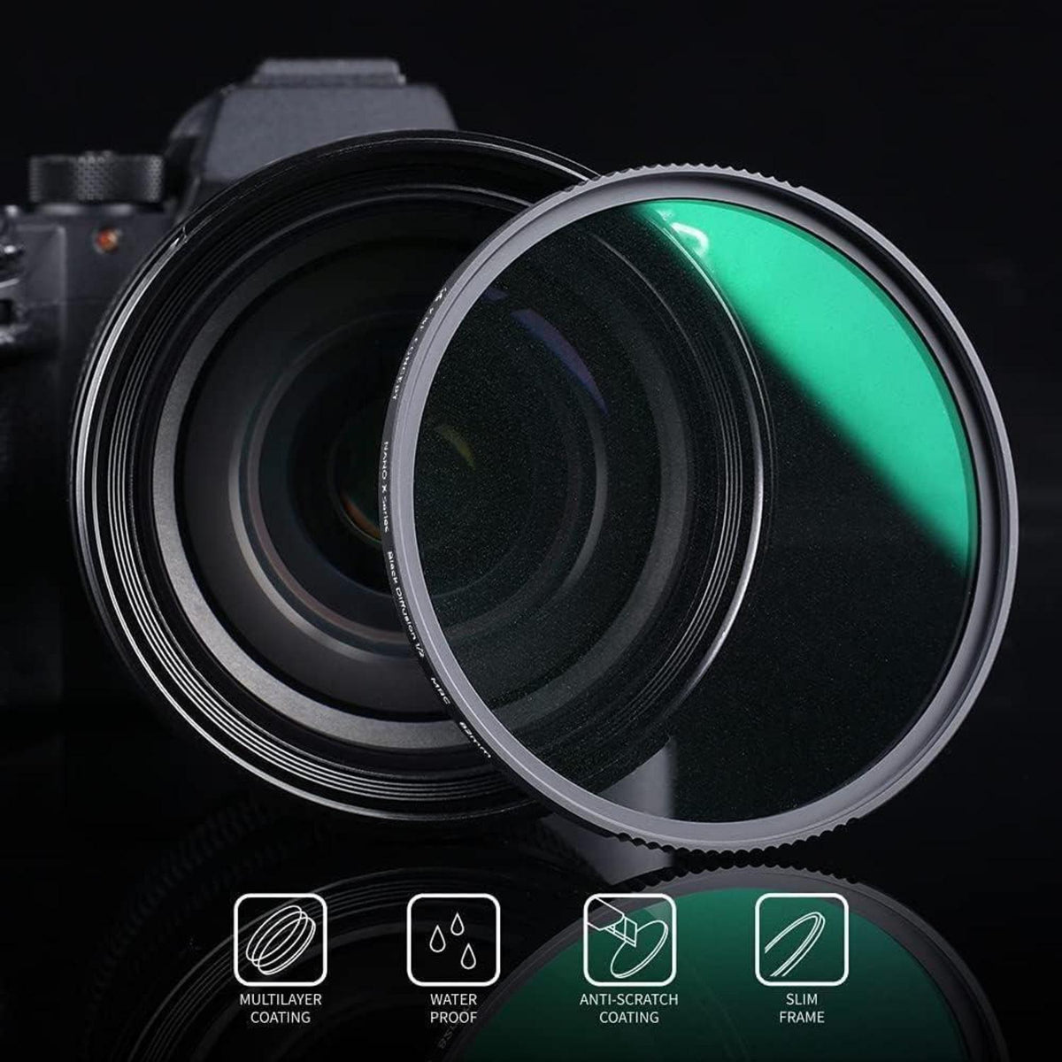 Black Mist Filter 52mm – Optisches Glas für Video & Portrait
