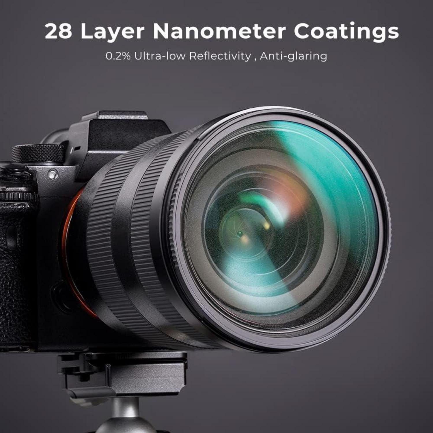 77mm Black Promist 1/2 Filter für Video/Portraitfotografie