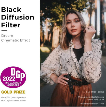 82mm Black-Mist Filter 1/2 für Video & Portraitfotografie
